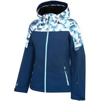 Dare 2b Purview Waterproof & Breathable High Loft Insulated Hooded Ski & Snowboard Jacket with Fixed Snowskirt and Taped Seams Chaquetas aislantes Impermeables, Mujer, ala Azul/ala Azul, 18