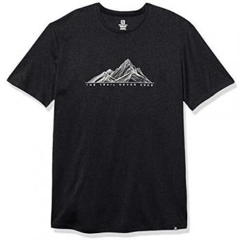 SALOMON Agile Graphic tee Camiseta, Hombre, Black/Heather, l