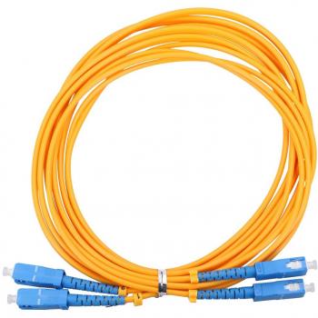 Extralink EX.3586 - Cable de Fibra Óptica SC FTTH G.652D Amarillo