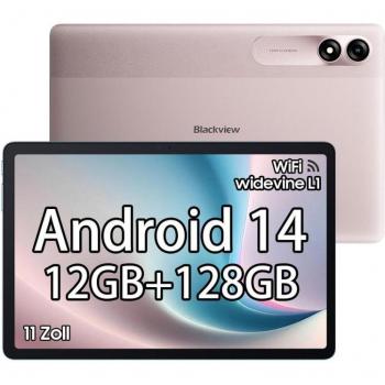 Blackview Tab 90 - Tablet 11 IPS HD, 4GB RAM, 128GB almacenamiento, WiFi, color Rosa