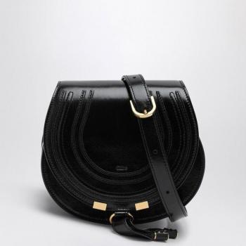 Chloé Women's Black Marcie Small Crossbody Saddle Bag