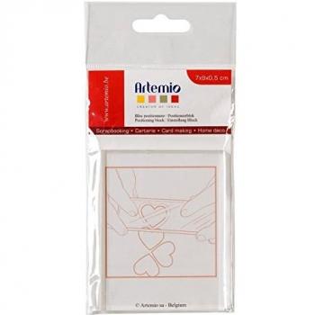 Bloc de posicionamiento acrílico 9 x 7 cm para tampons transparentes - Precisión de aplicación