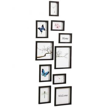 Nielsen Diseño Nielsen 10 Piece Frame Set Black Plastic Mobile Rack 8999176