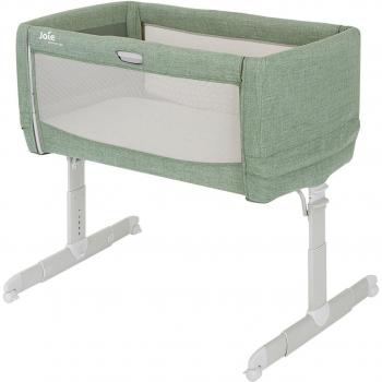 Joie Cuna de Colecho Roomie Go - Cuna portátil, ajustable en altura, con sistema de anclaje seguro, diseño plegable para fácil transporte, malla transpirable para mayor ventilación y visibilidad, colchón suave