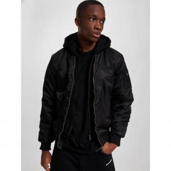 Lonsdale Ballindean Men's Black Puffer Bomber Jacket, XXL