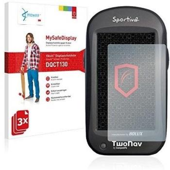 3x Vikuiti MySafeDisplay Protector de Pantalla DQCT130 de 3M para CompeGPS TwoNav Sportiva2