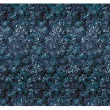 Papel pintado no tejido panorámico Komar Botanique azul, 300x280 cm