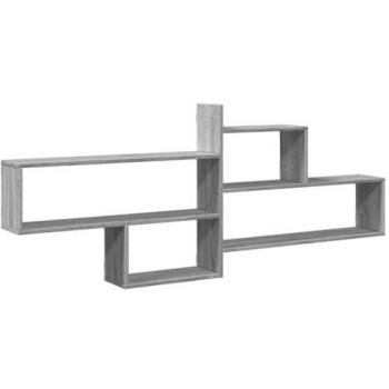 Estante de pared madera ingeniería gris Sonoma 167,5x18x68 cm