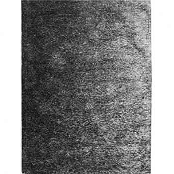 Alfombra texturada vintage 160 x 230 cm color negro cenizo