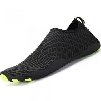 Escarpines de Agua Antideslizante Secado Rápido Zapatos de Natación Playa Surf para Unisex Hombre Mujer, Negro 36