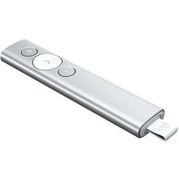 Logitech Spotlight apuntador inalámbrico Bluetooth/RF Plata