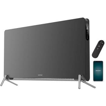 Cecotec Calefactor Eléctrico Convector ReadyWarm 7200 Design Connected 1800W, Control Remoto, App, 3 Niveles, LED, Instalación Flexible