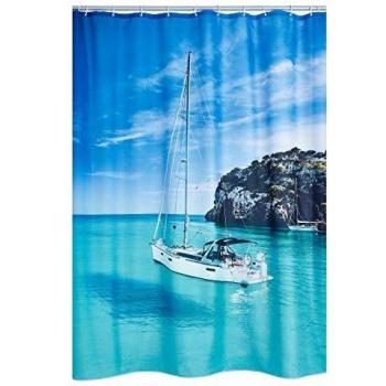 Cortina de ducha Ridder Sailboat 180x200 cm Multicolor