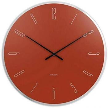 Reloj de pared Karlsson Mirror Numbers - Espejo, Color Marrón, Diámetro 40 cm