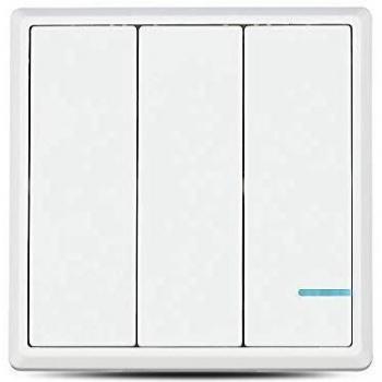 Interruptor Triplo Wireless Wi-Fi con Luz LED IP54 V-TAC