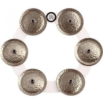 Big Fat Snare Drum Bling Ring - White Copper Cymbal Accessory
