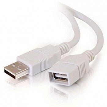 C2G/Cables to Go 19003 1m USB 2.0 A Male to A Female Extension Cable - White