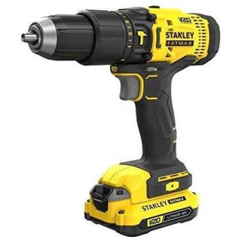 STANLEY SFMCD711C2K-QW Taladro Percutor V20 18V 50Nm con 2 baterías Li-Ion 1,5Ah