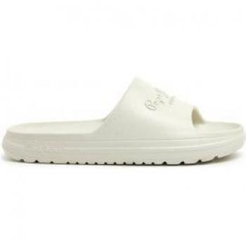 Pepe Jeans Women's Beach Slides PLS70131 White - Casual Comfort with Logo
