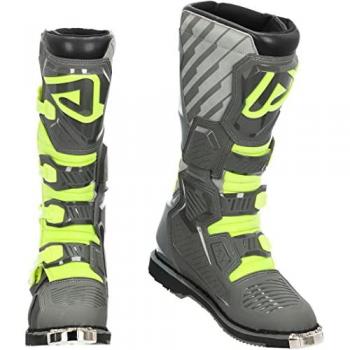 Acerbis Botas de Cross X-Race Multi - Botas de motocross, color gris y amarillo, talla 39
