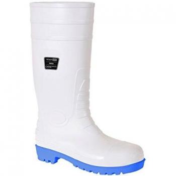 Bota Wellington de Seguridad Total S5 con Puntera de Acero Portwest FW95 Blanca 44