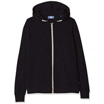 Jack & Jones Jjeholmen Sweat Zip Hood Noos Jr Capucha, Negro