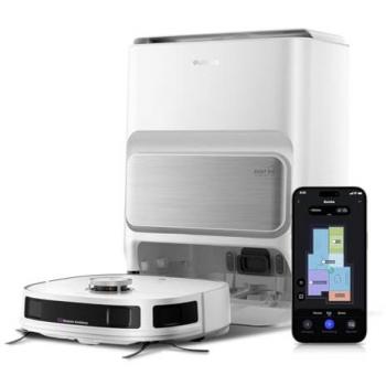 Robot Aspirador y Friegasuelos Eureka J12 Ultra Blanco con Autovaciado y Conectividad Wifi