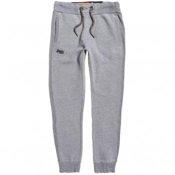 Superdry Label Cuffed Jogger, Pantalones de Deporte para Hombre, Gris