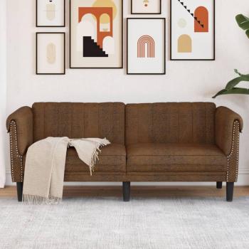 Sofá 2 Plazas Marrón en Suede Terciopelo Similares