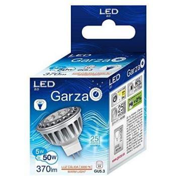 LED BOMBILLA GU5.3 12V HP 5W 36º370LM 30K CAJA
