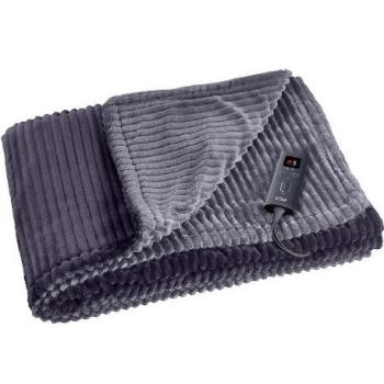 Manta Eléctrica Solac Kaunas+ 140x180 cm, 165W, 9 Niveles de Temperatura, Tejido Polar Ultra Suave