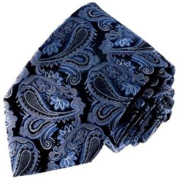 Lorenzo Cana - Corbata - Paisley - para hombre Azul Negro Azul 128