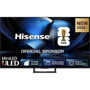 Televisor Hisense 55 MiniLED ULED 4K Ultra HD Smart TV 144Hz HDR10+ Dolby Atmos Negro