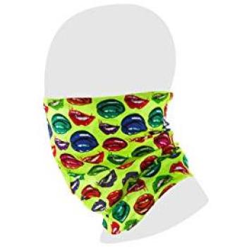 MB WEAR Neck Warmer Lips, Unisex Adulto, Colorido Tipo Comic, Mediano