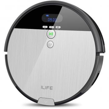 Robot Aspirador ILIFE V8s robot de limpieza de piso de barrido y fregado con tanque de agua, 5 modos de limpieza