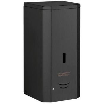 Dispensador de Jabón Líquido Automático Mediclinics DJ0037AB, Acabado Negro Mate, Capacidad 1,5 litros