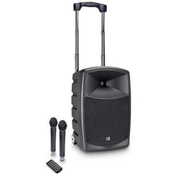 Altavoz Bluetooth portátil LD Systems Roadbuddy 10 HHD 2 con batería y 2 micrófonos de mano