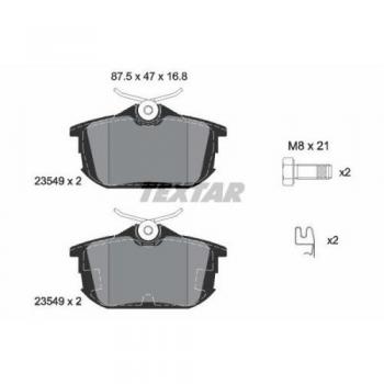 Juego de pastillas de freno Textar 2354901 para Mitsubishi Carisma, Smart Forfour, Volvo S40 y V40