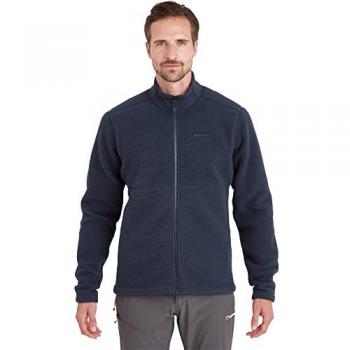 Montane Chonos Men's Softshell Fleece Jacket in Eclipse Blue, Size XL