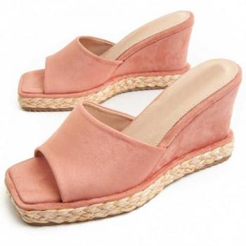 Sandalia De Cuña Para Mujer Montevita Sparto2121 91732 Rosa Talla: 39