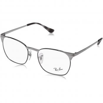 Ray-Ban 0Rx6386, Monturas de Gafas para Hombre, Gunmetal Top Black, 53