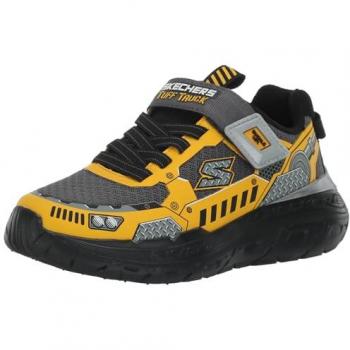 Skechers Boys' Skech Tracks Velcro Trainers - Black, Size 7