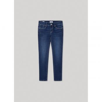 Vaquero de niña con efecto desgastado Pixlette azul Pepe Jeans