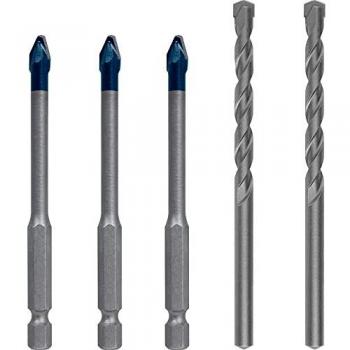 Bosch Set Mixto 5 Brocas EXPERT HEX-9 Hardceramic 6mm para Cerámica Dura