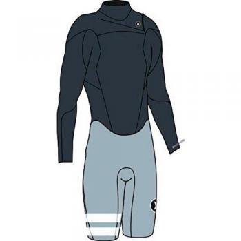 Hurley - Fusion 202 L/S Spring, color negro ,gris , talla L