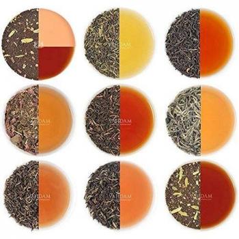 VAHDAM, Té Variado de Hojas Sueltas - 10 TÉ, 100g - Te negro, te verde, te Oolong, te Chai, te blanco Te Regalo | Caliente, Helado, Té Kombucha | Surtido te Infusiones Regalo