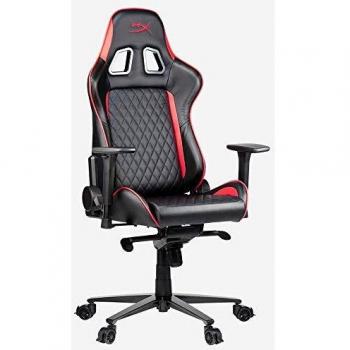 HyperX Merch Silla Gaming, Prime PU Cuero, Negro Rojo, Medium