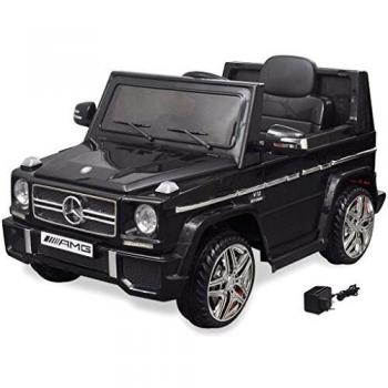 vidaXL Coche de Juguete con 2 Motores SUV Eléctrico G65 Negro Automovil Niños