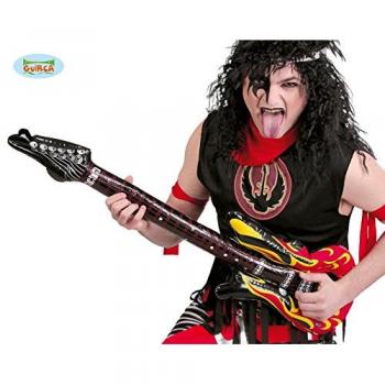 Guitarra Hinchable de 102 cm - Ideal para Fiestas Temáticas, Rock y Pin Up