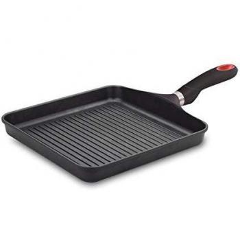Valira Origen - Grill premium de 28x28 cm hecho en España, aluminio fundido con antiadherente reforzado, no apto para inducción.